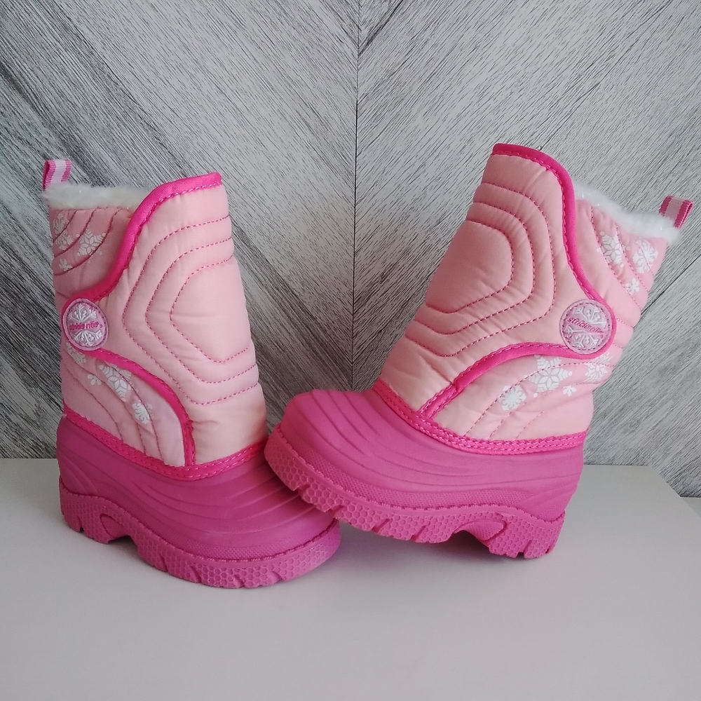 Stride Rite Thermolite Pink Toddler Girls Flurry Winter Snow Boots Size US 6M